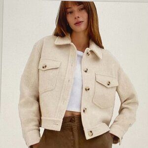 ARITZIA WILFRED FREE LADIES CROPPED JACKET/SHIRT ZS NWOT